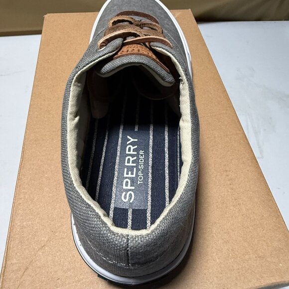 Sperry Men's Striper II CVO Salt Washed Sneaker Grey Size 7.5 NEW - Picture 4 of 8
